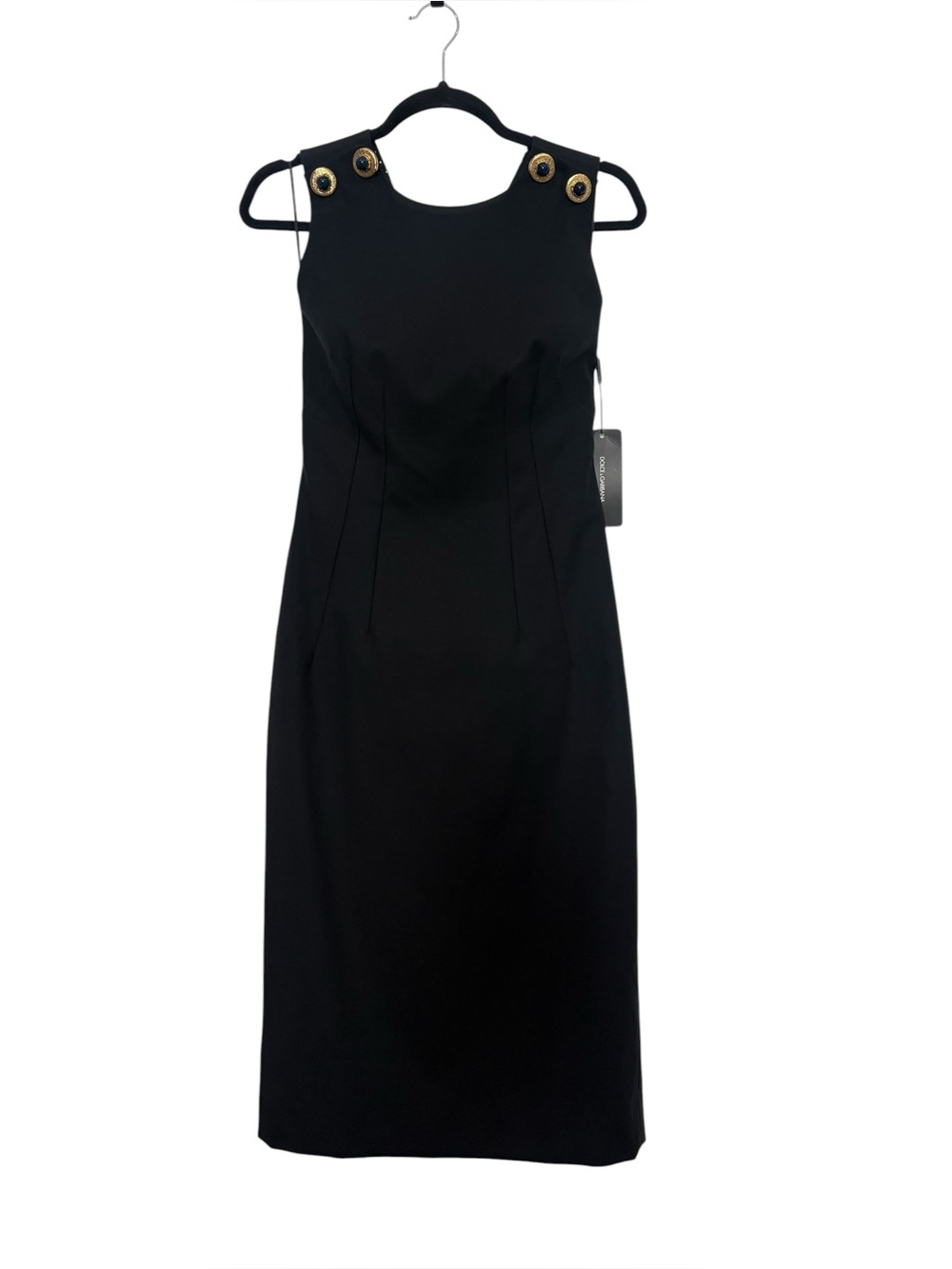 $2,190 NWT Dolce Gabbana Jewel Buttons Chris- Cross  Back Sz 42 - Picture 5 of 11